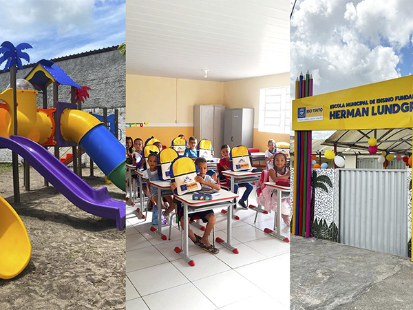 Escolas de Rio Tinto recebem novos equipamentos de informática, parquinho e mobília.